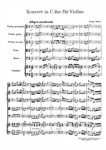 Concerto pour violon en do